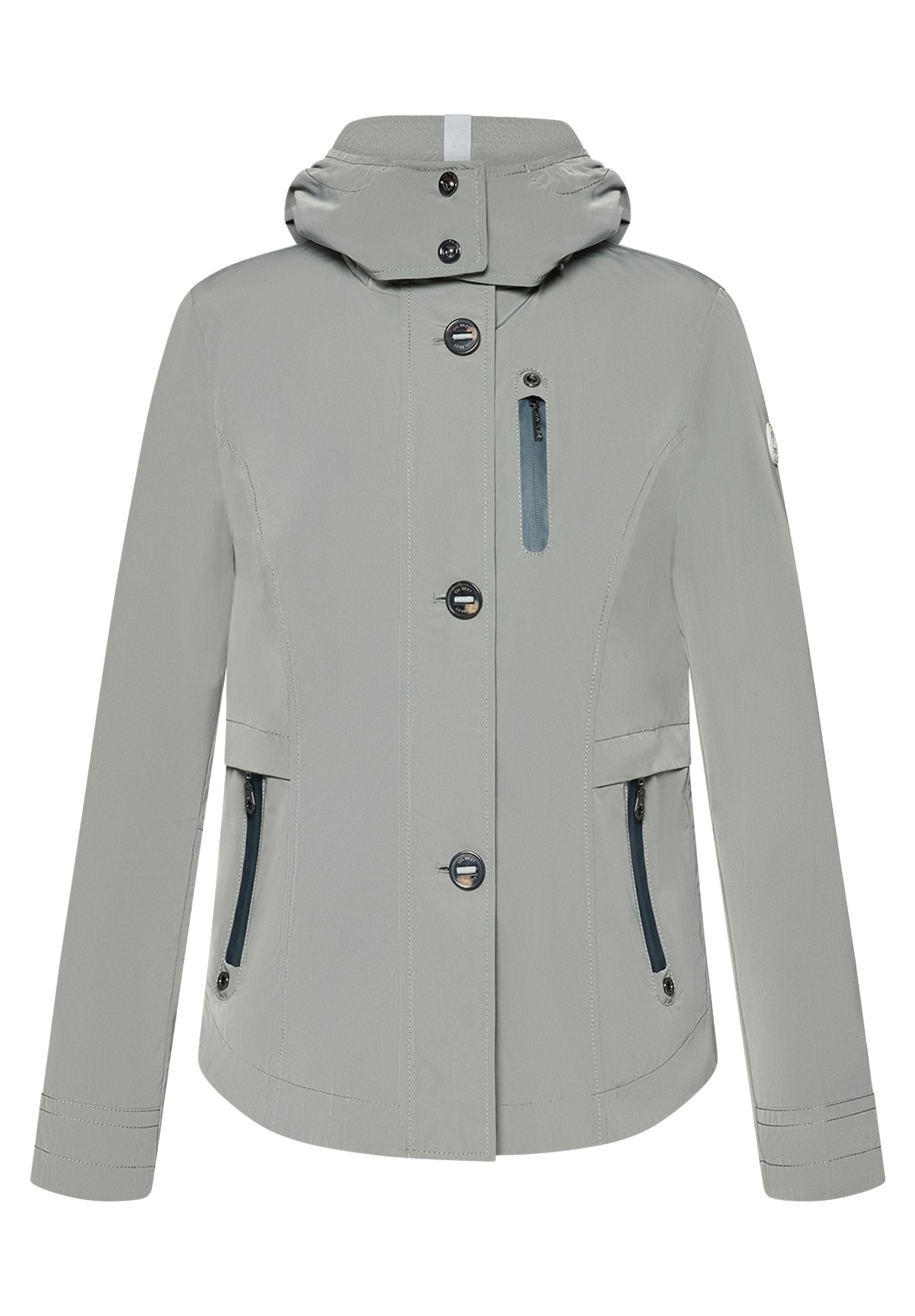 Übergangsjacke mit abnehmbarer Kapuze