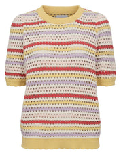 Strick-T-Shirt aus Baumwolle