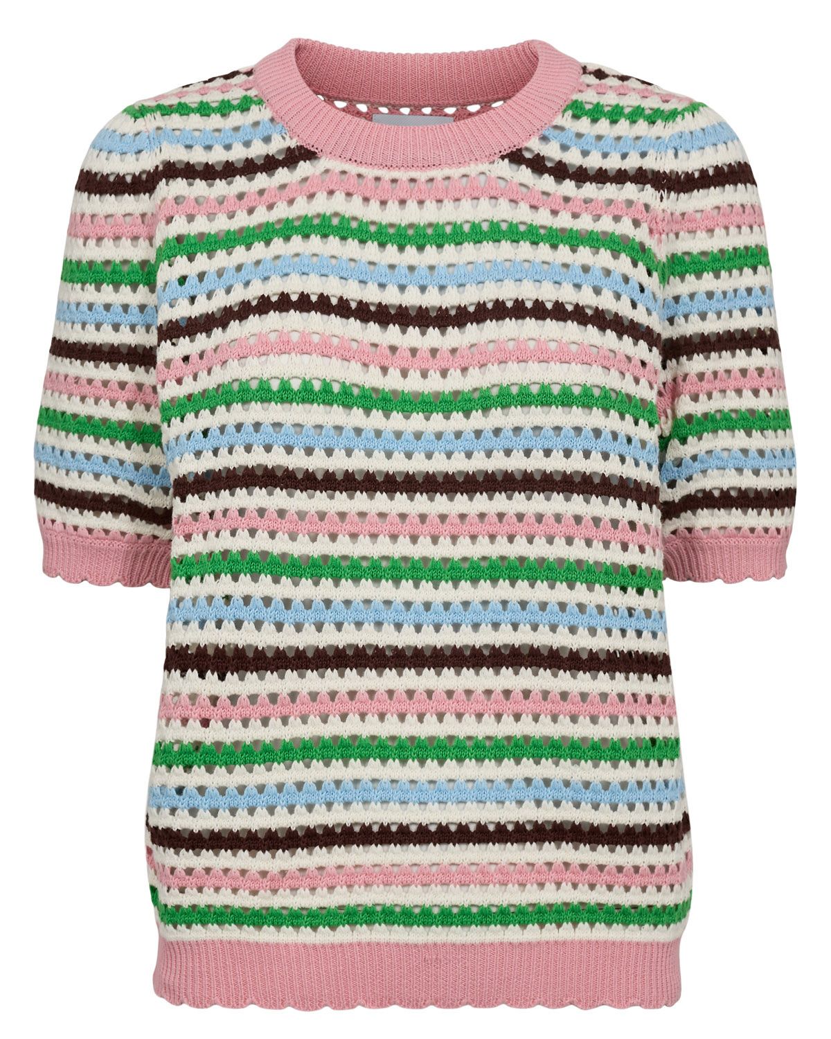Strick-T-Shirt aus Baumwolle