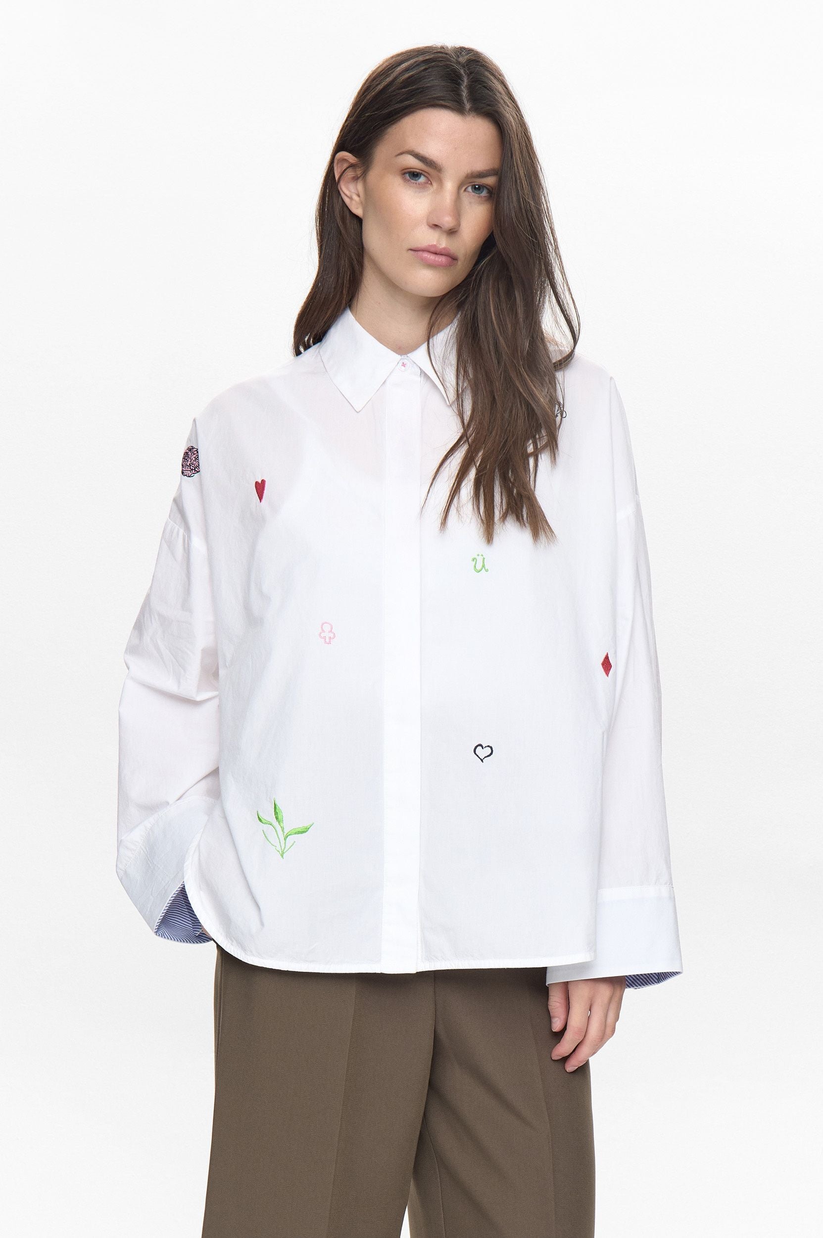 Bluse NUJUNA aus Baumwolle