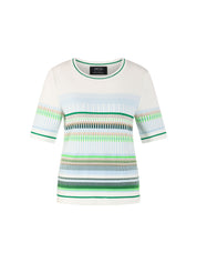 Feinstrick-Pullover mit Jacquardmuster