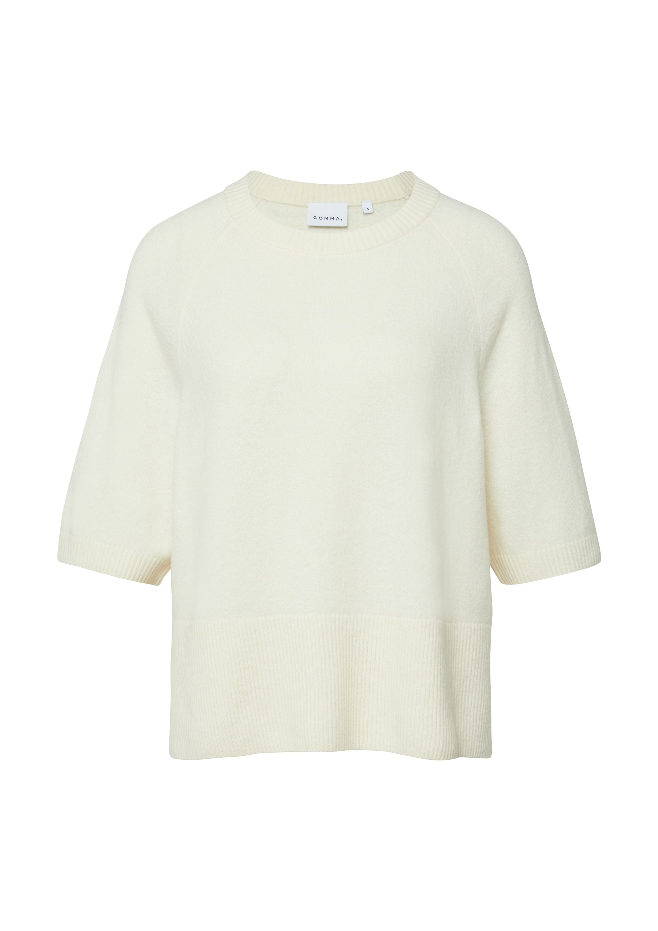 Strick-T-Shirt aus Baumwolle