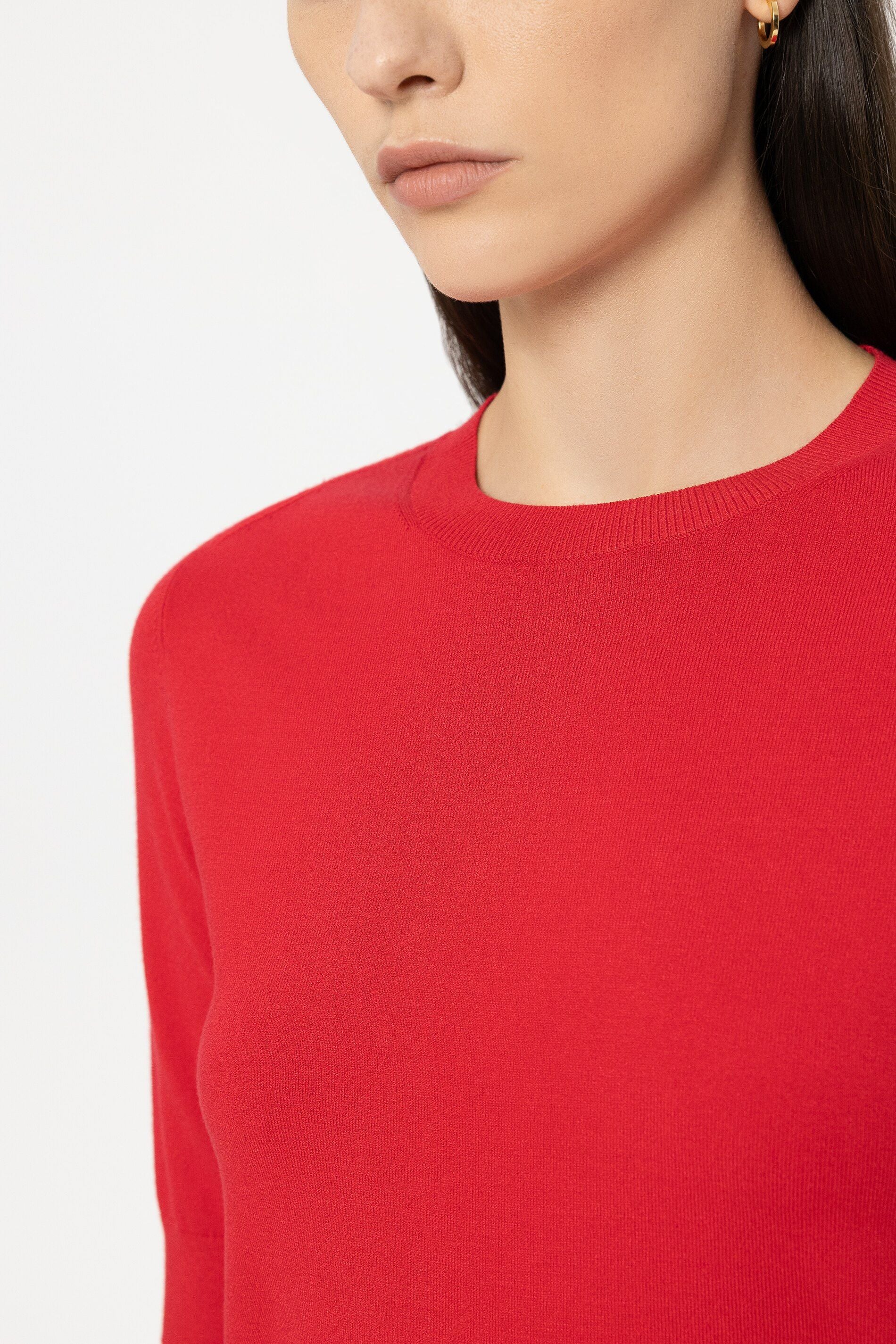Feinstrick-Pullover aus Viskosemix