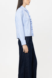 Bluse cropped aus Baumwolle
