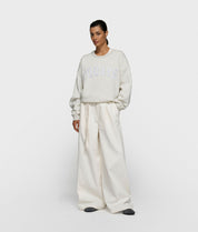 Hose Wide Leg mit Gürtel