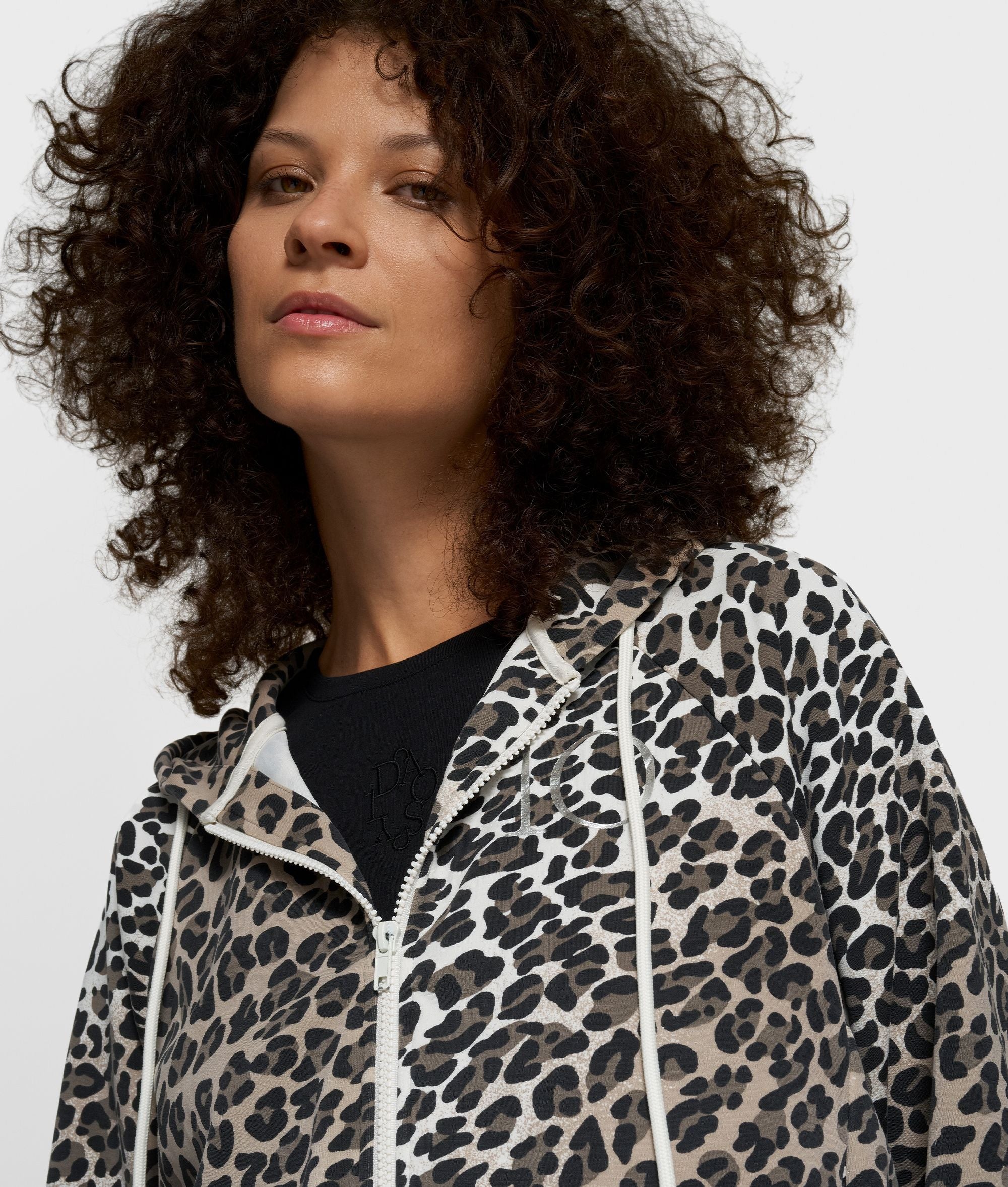 Sweatshirtjacke aus Viskosemix