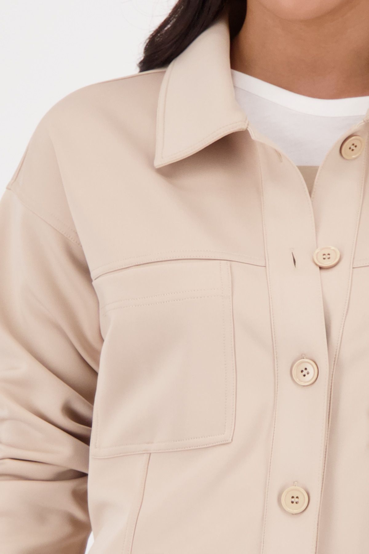 Overshirt mit aufgesetzten Taschen