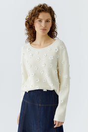 Strickpullover aus Baumwollmix