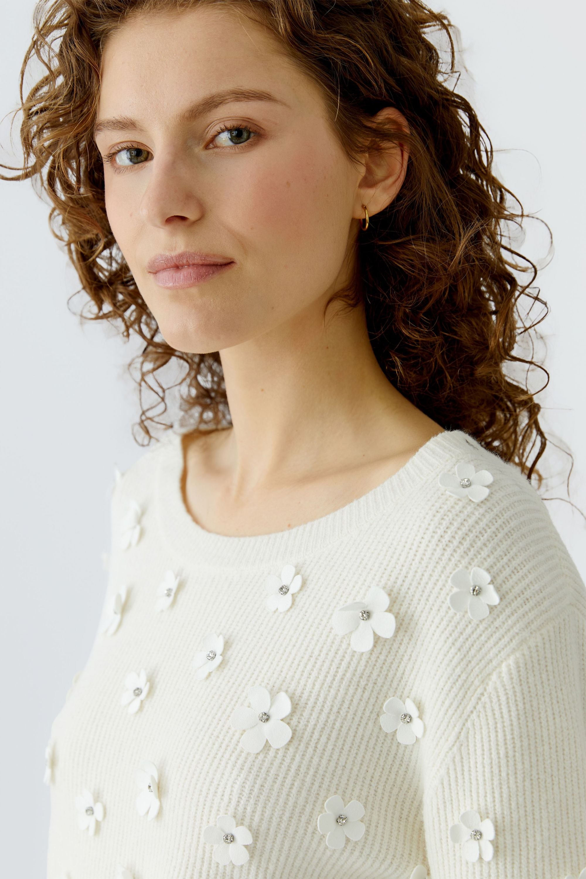 Strickpullover aus Baumwollmix
