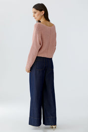 Strickpullover aus Baumwollmix