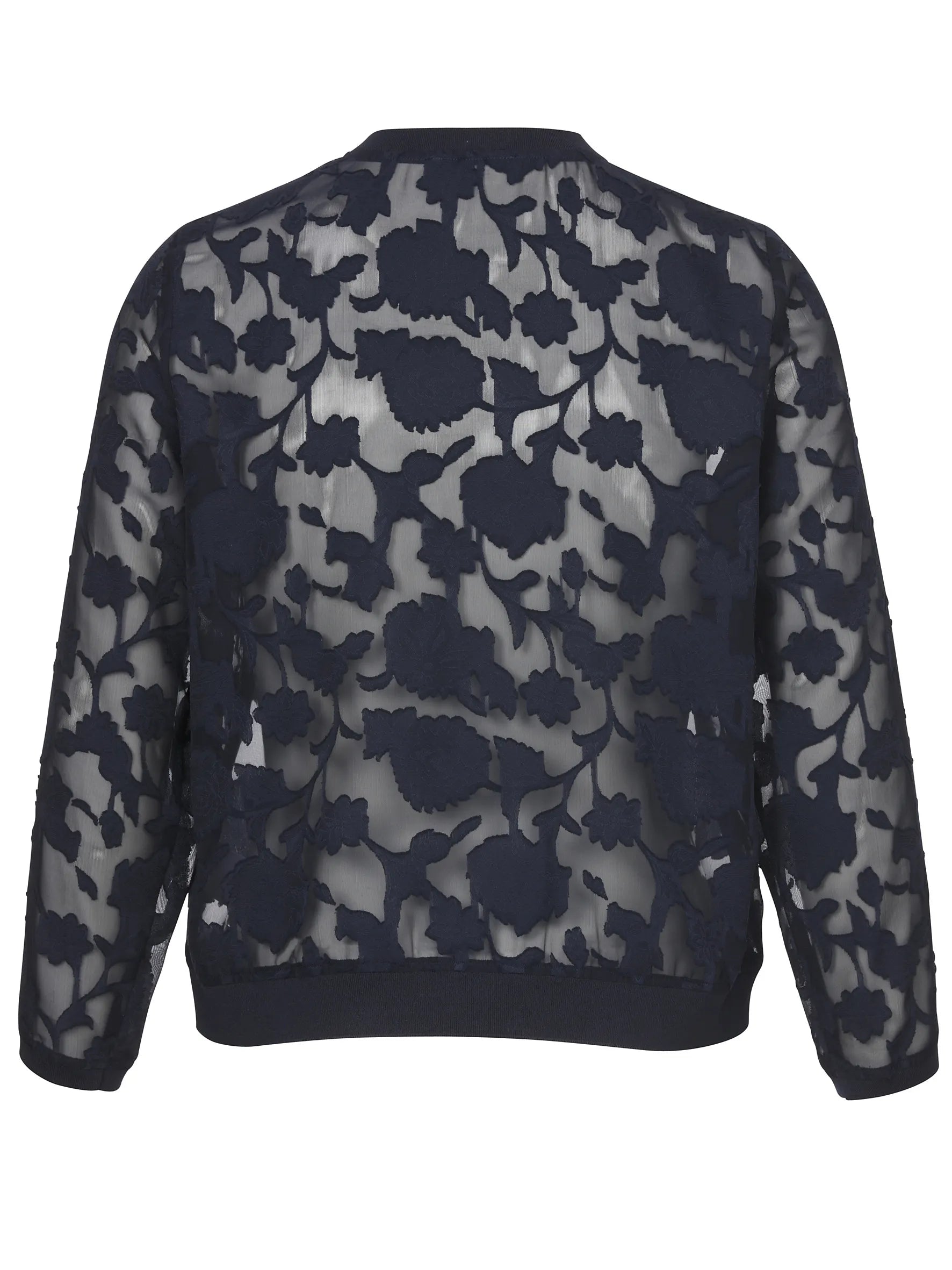 Blouson durchsichtig mit Floral Muster