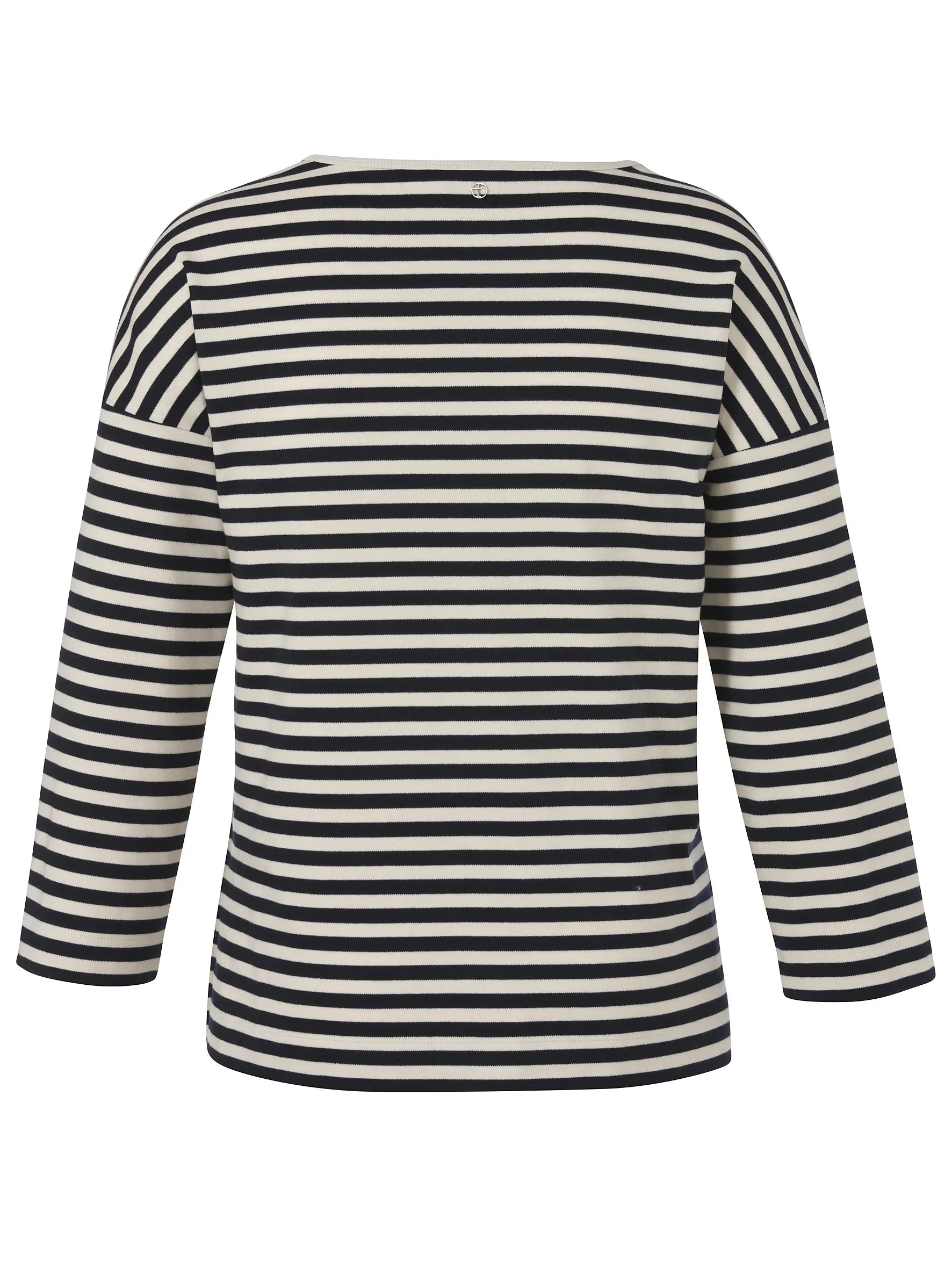 Sweatshirt gestreift aus Baumwolle