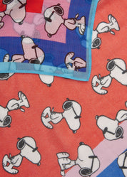 Bandana aus Modalmix mit Snoopy-Motiven