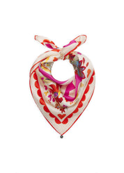 Nickituch aus Seide mit Blumenmuster
