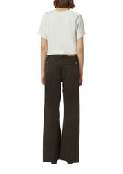 Bluse mit Raffung am Ausschnitt