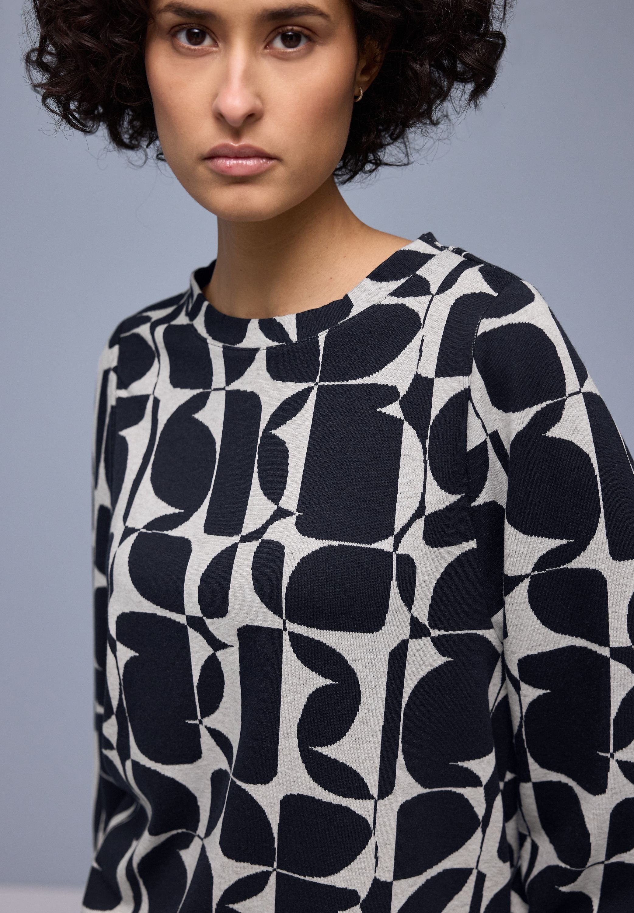 Langarmshirt aus Viskosemix