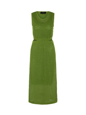 Ajourkleid Midi aus Bio-Baumwolle