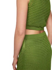 Ajourkleid Midi aus Bio-Baumwolle