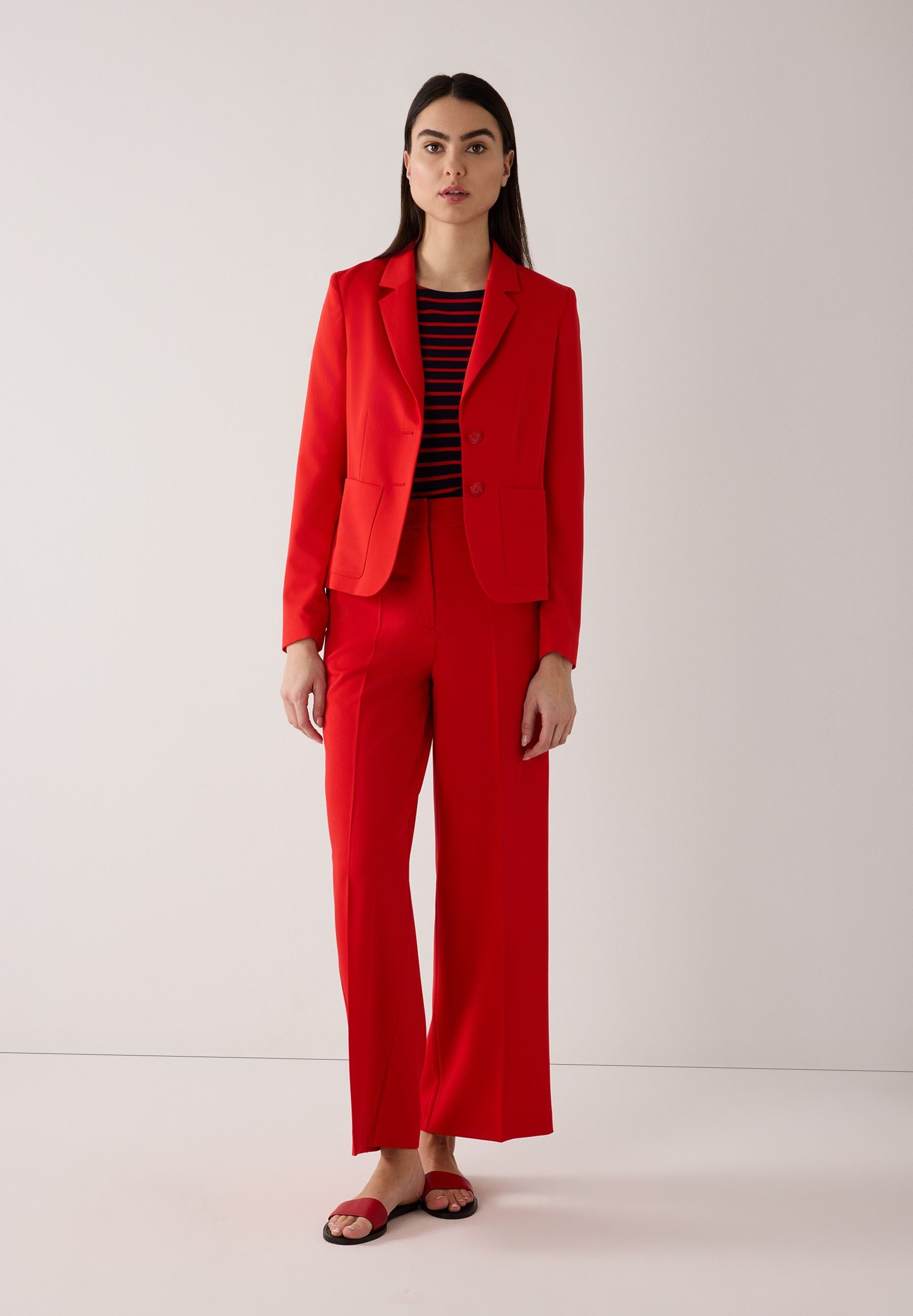 Hose Wide Leg mit Bügelfalte