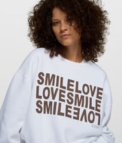 Sweatshirt oversized aus Baumwollmix