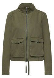 Baumwolljacke mit Stehkragen