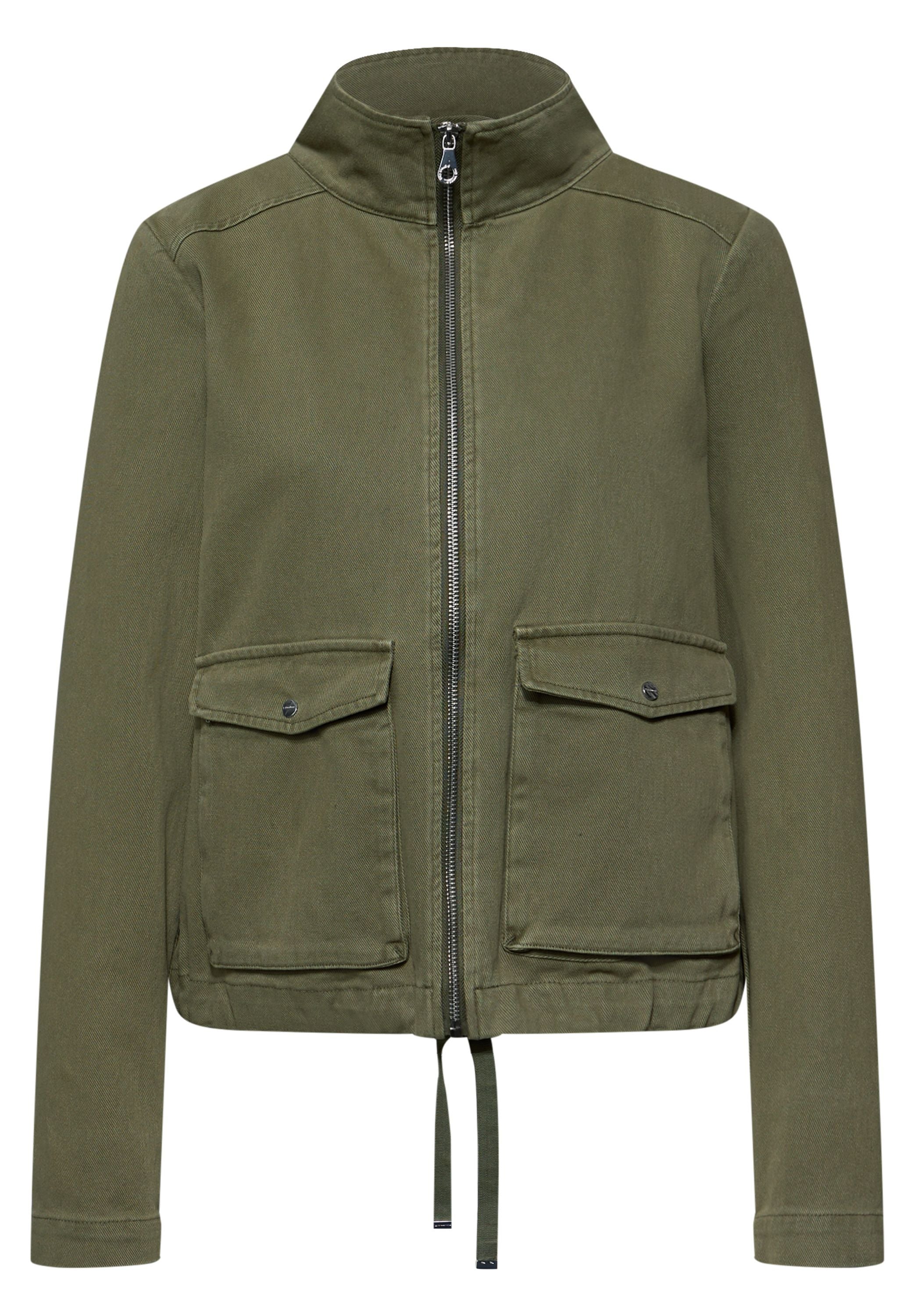 Baumwolljacke mit Stehkragen