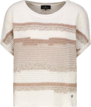 Strick-T-Shirt gestreift