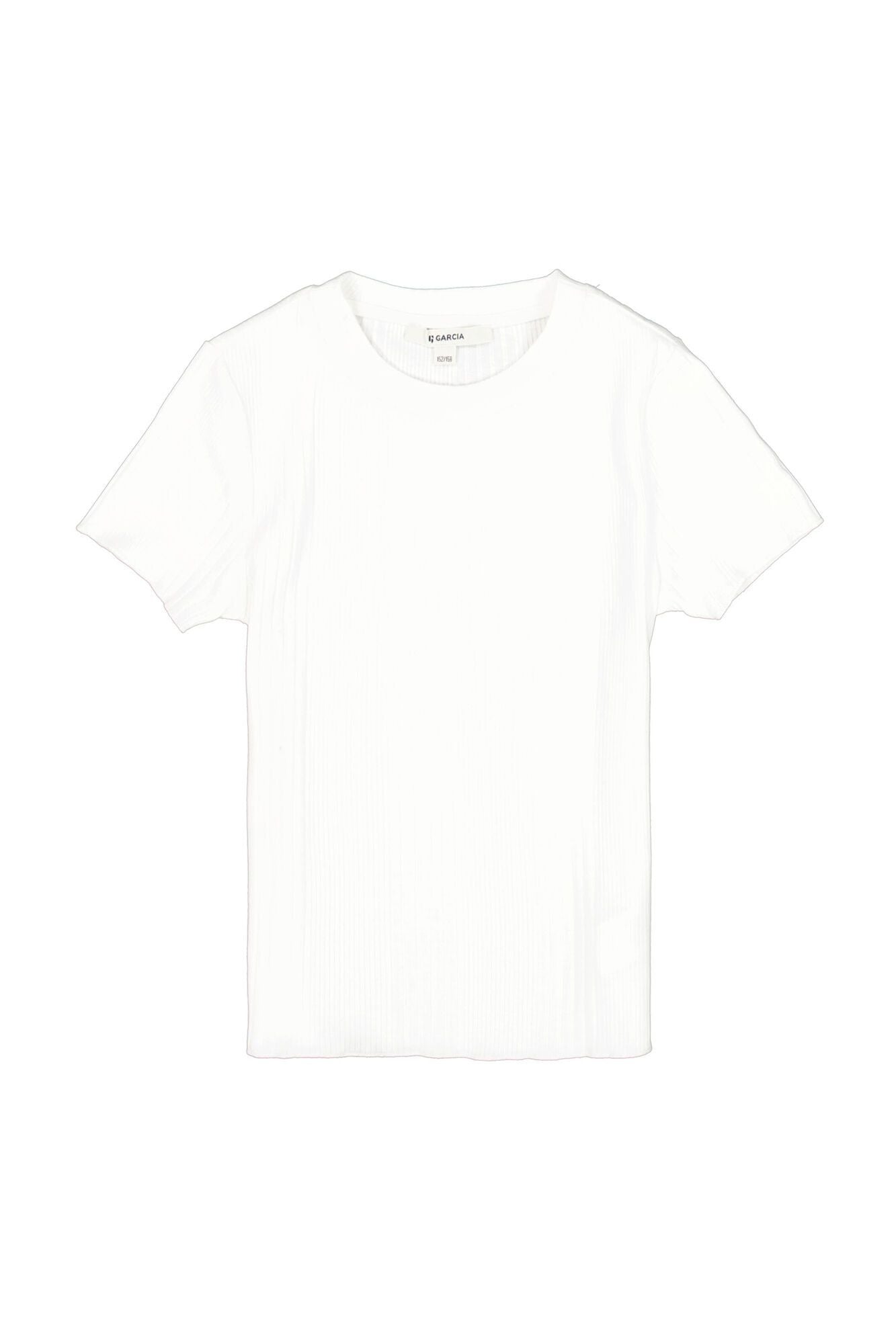 T-Shirt gerippt aus Baumwollmix