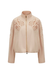 Blouson-Jacke mit Lochstick-Detail