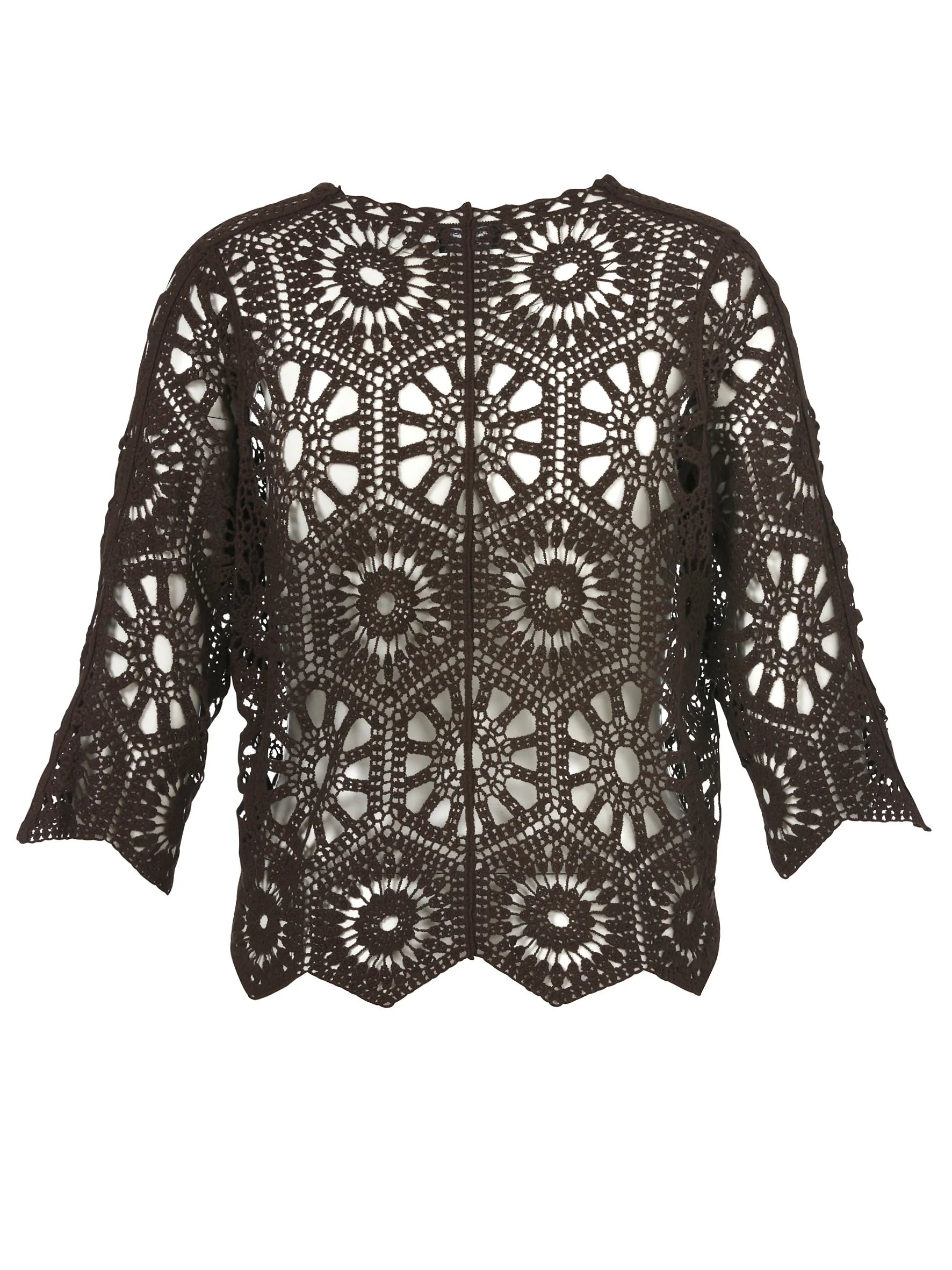 Ajour-Jacke aus Baumwolle