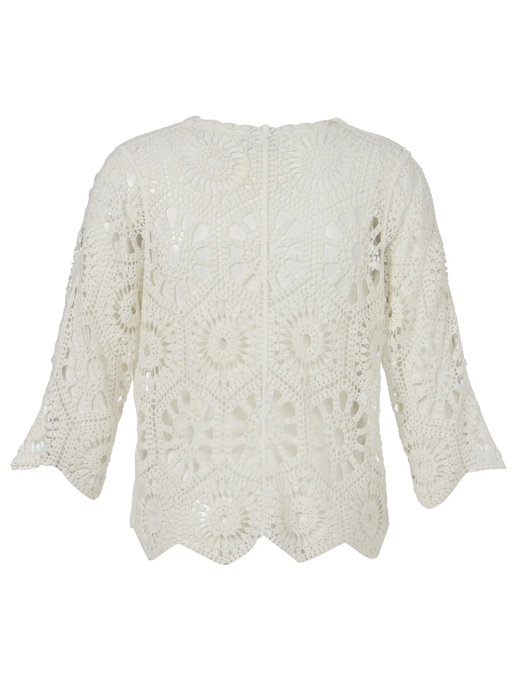 Ajour-Jacke aus Baumwolle