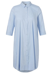 Hemdblusenkleid Mini aus Baumwollmix