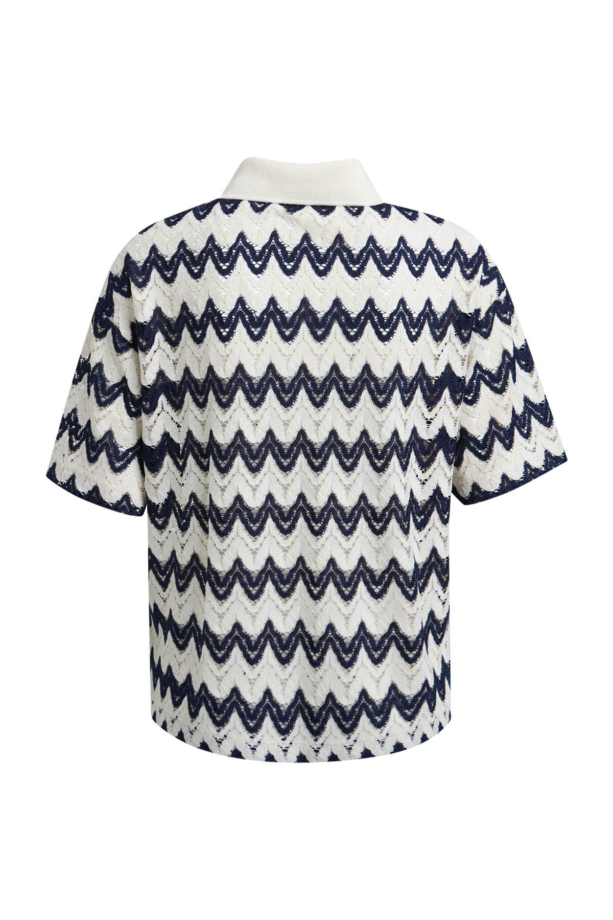 Strick-Poloshirt