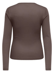 Langarmshirt VAL aus Rippstrick