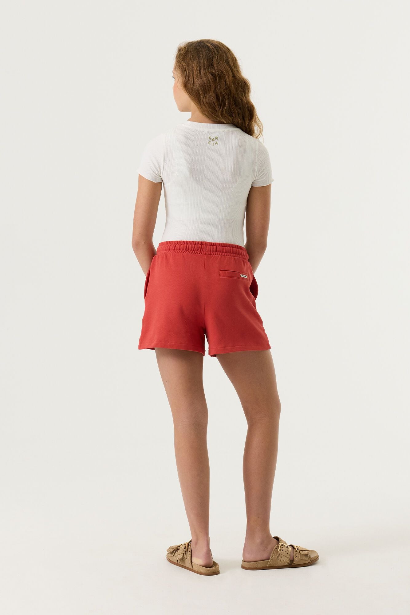 T-Shirt gerippt aus Baumwollmix