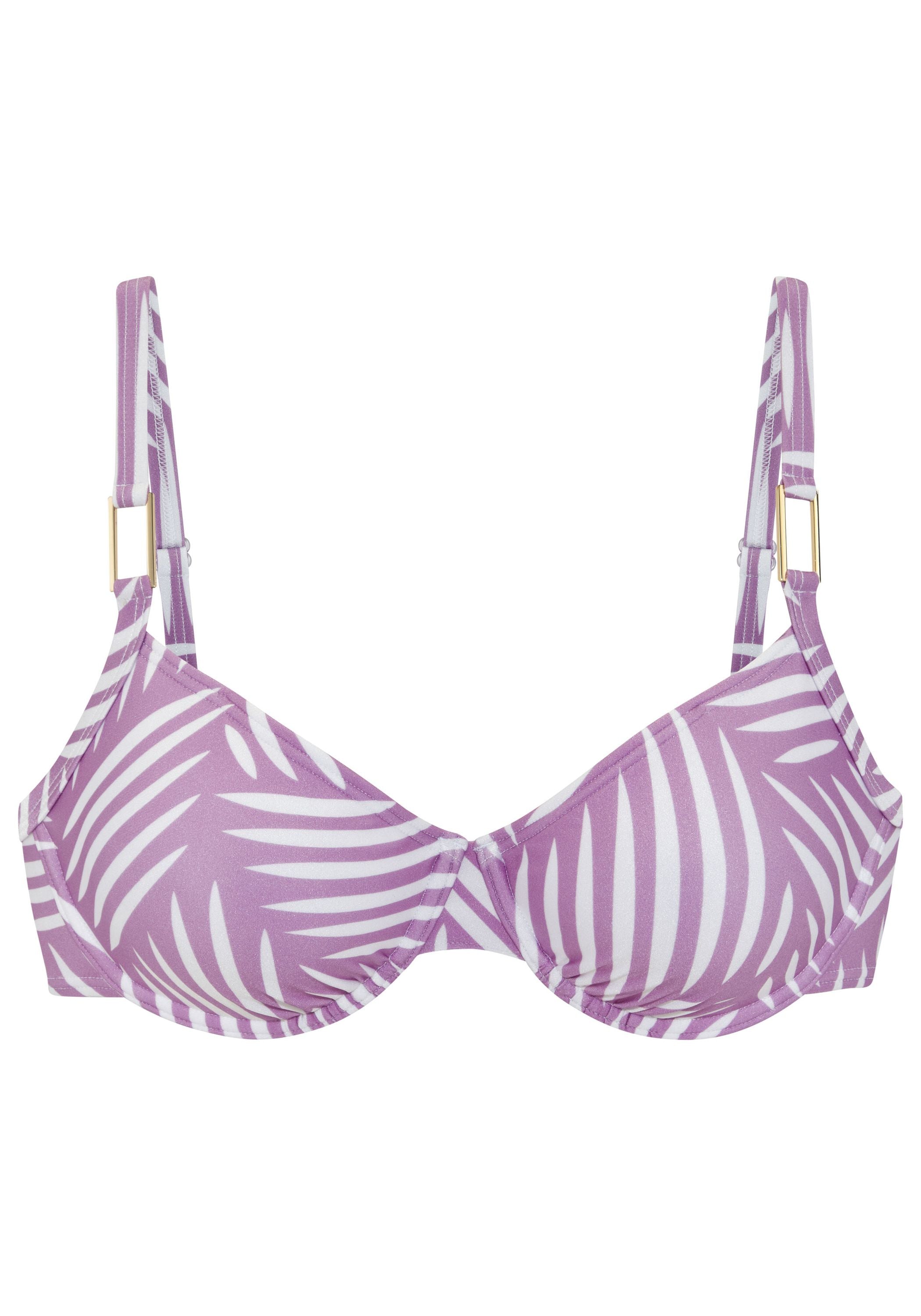 Bikini-Top gemustert mit Bügel