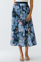 Ausgesteller Rock Midi floral