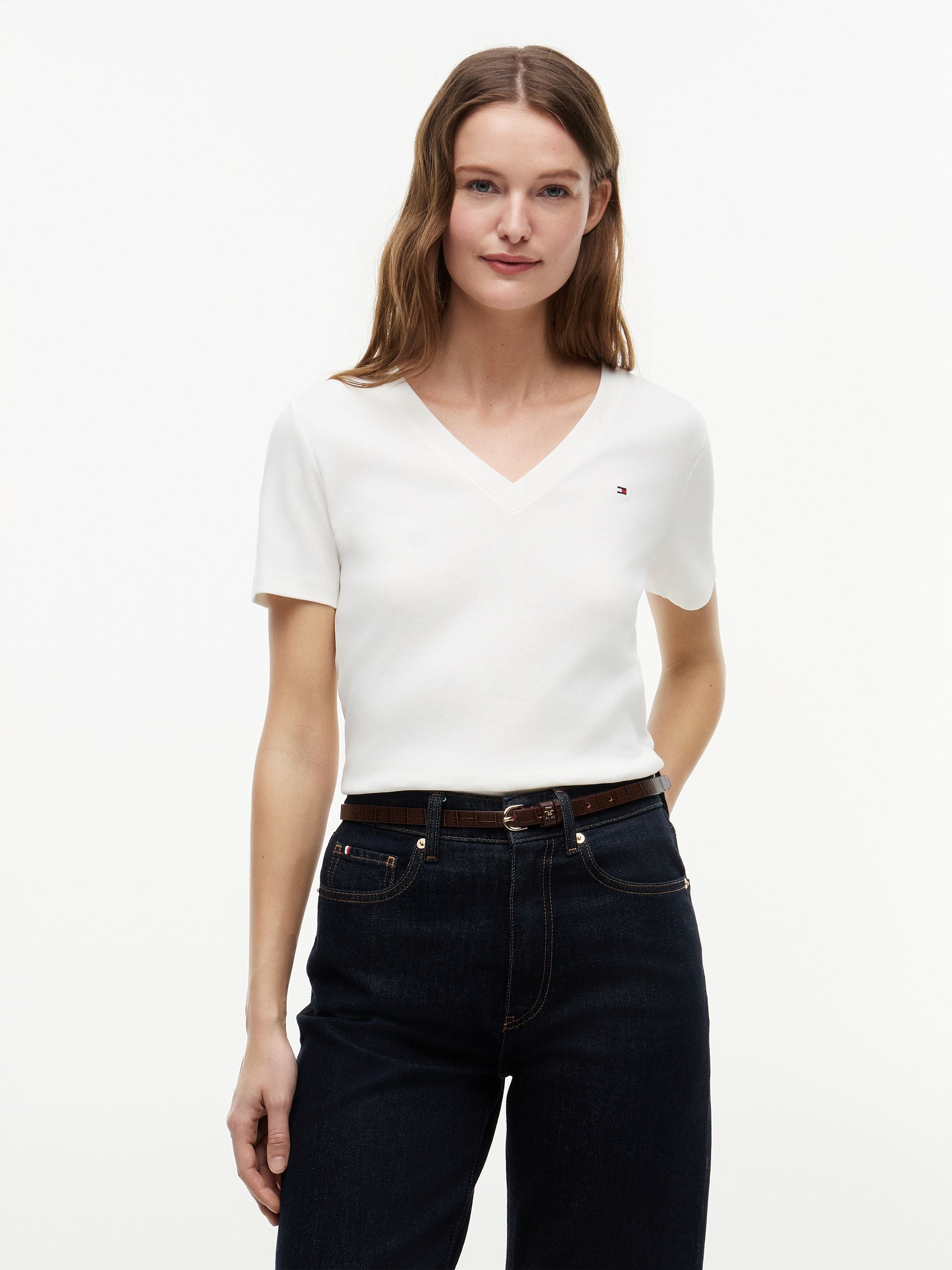 NEW SLIM CODY V-NK SS, WHITE