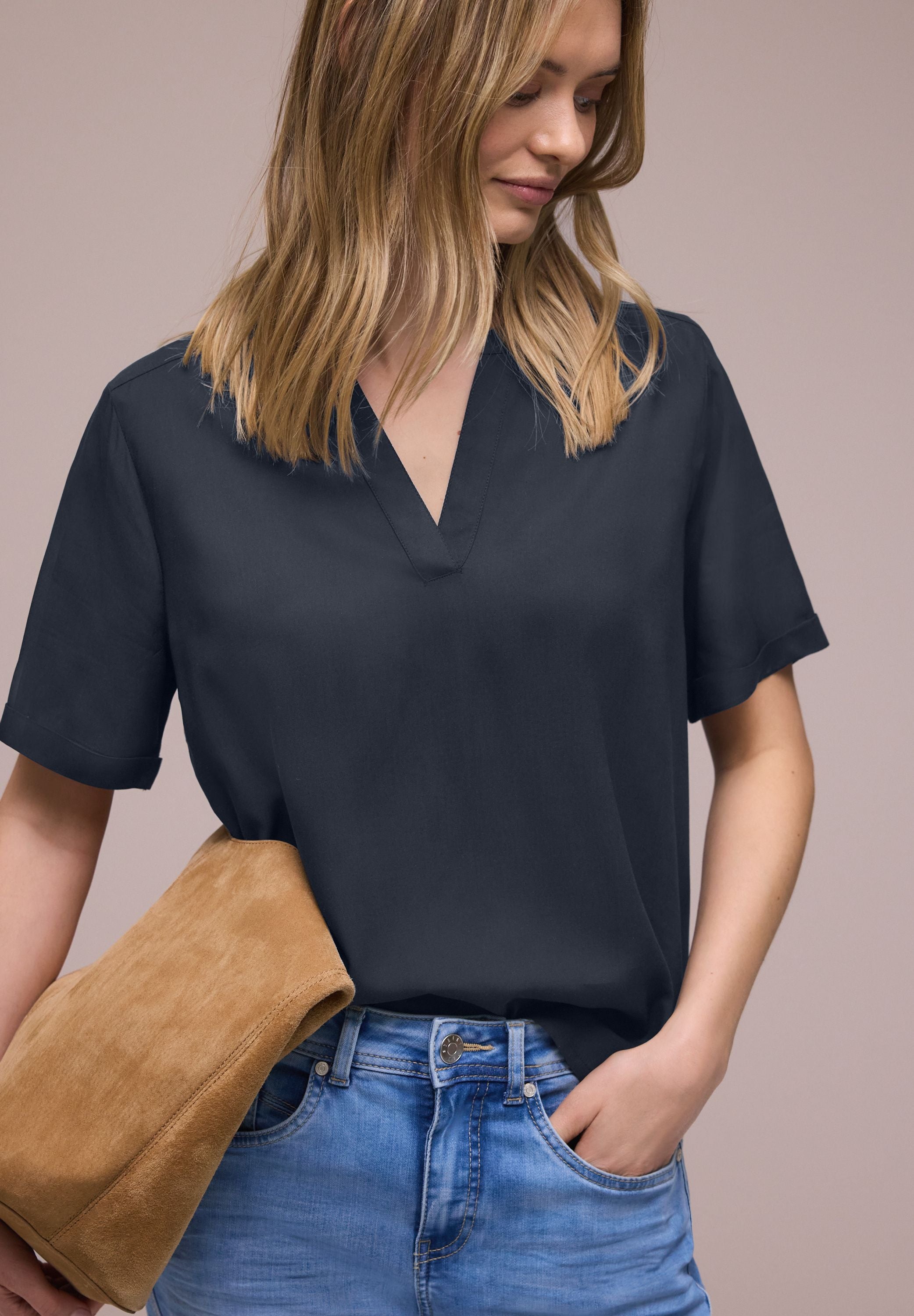Bluse aus Viskose