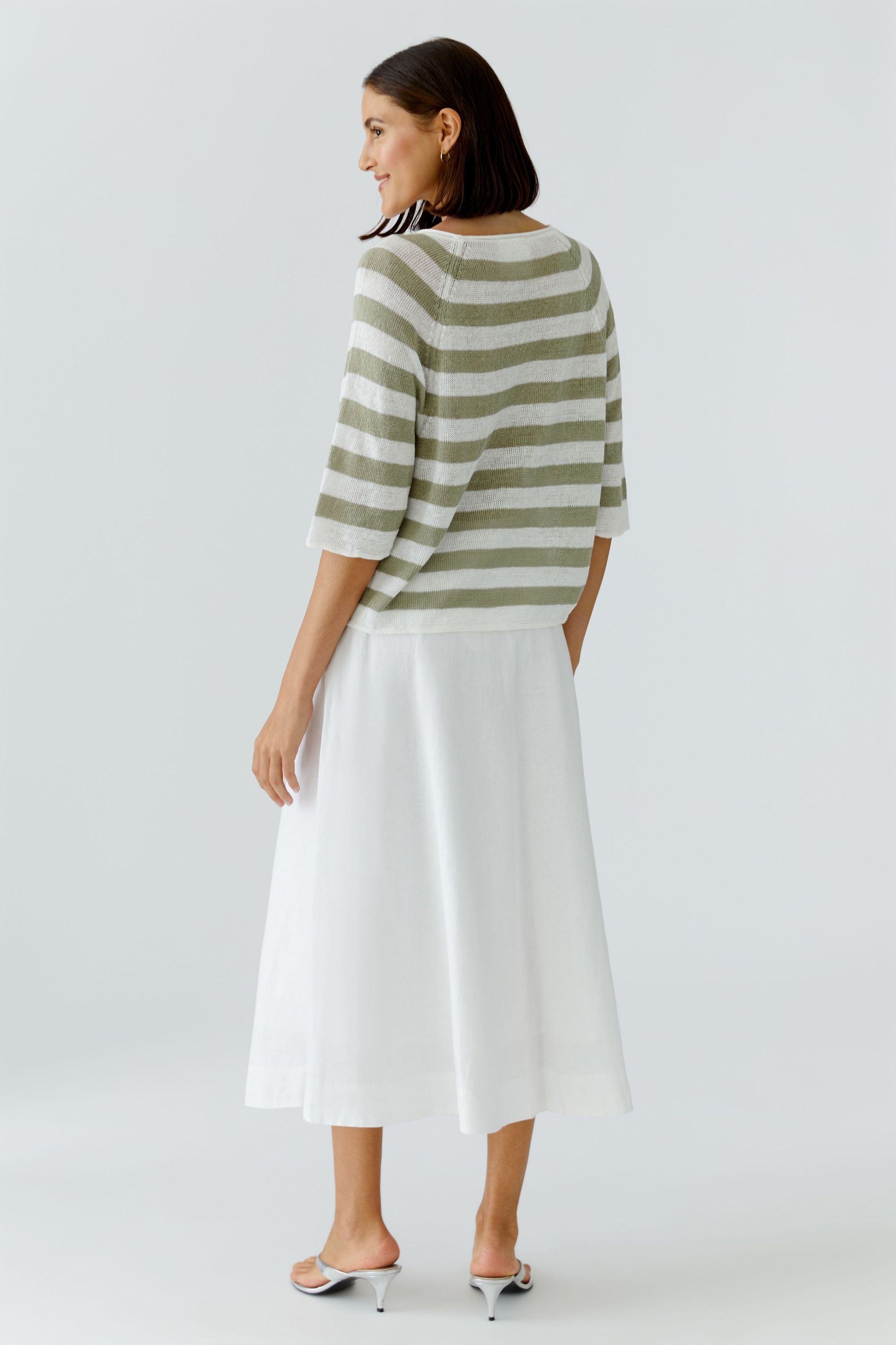 Strickpullover aus Leinen