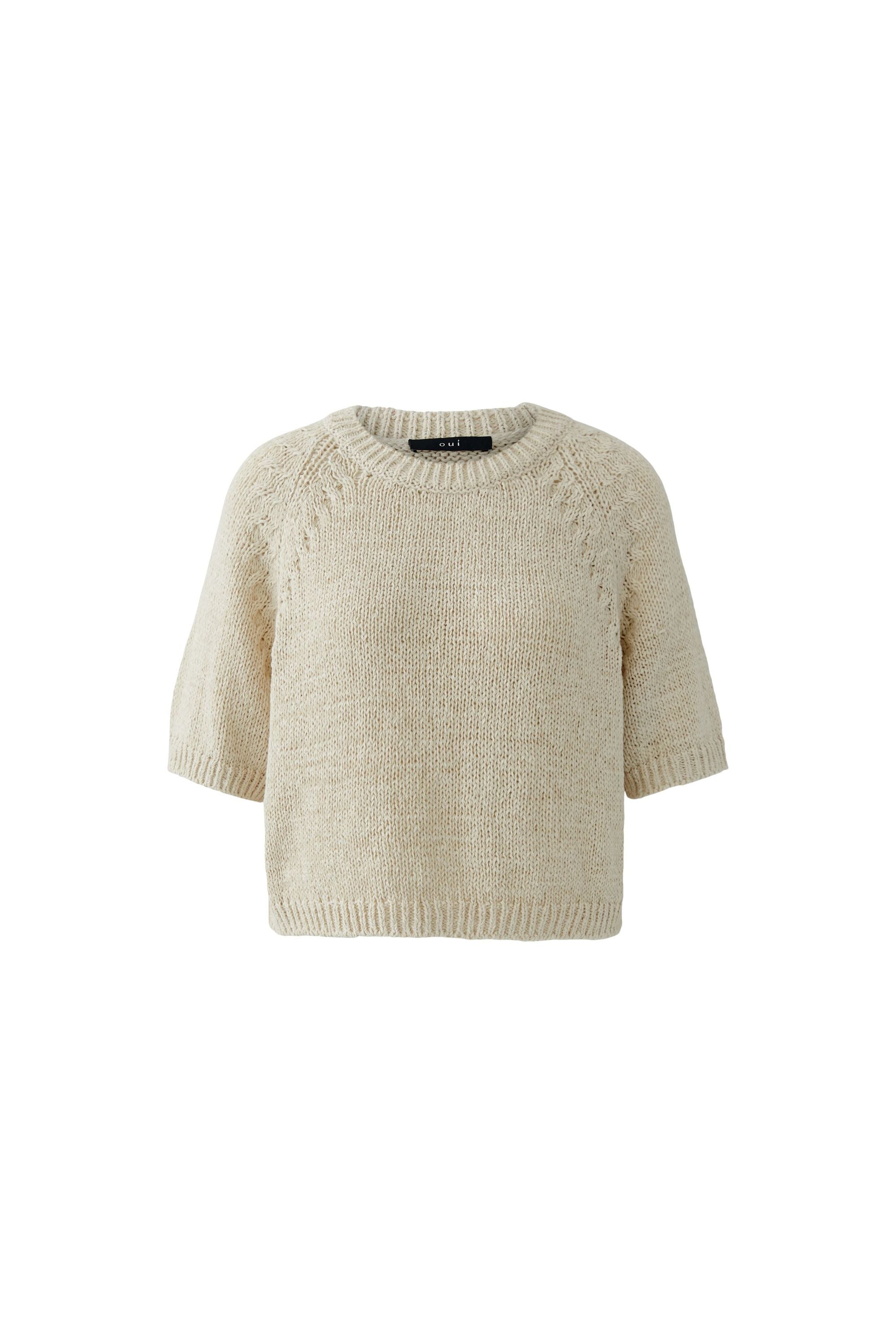 Strickpullover aus Baumwollmix
