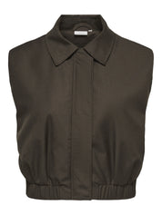 CARLISSY S/L ZIPPER VEST PNT