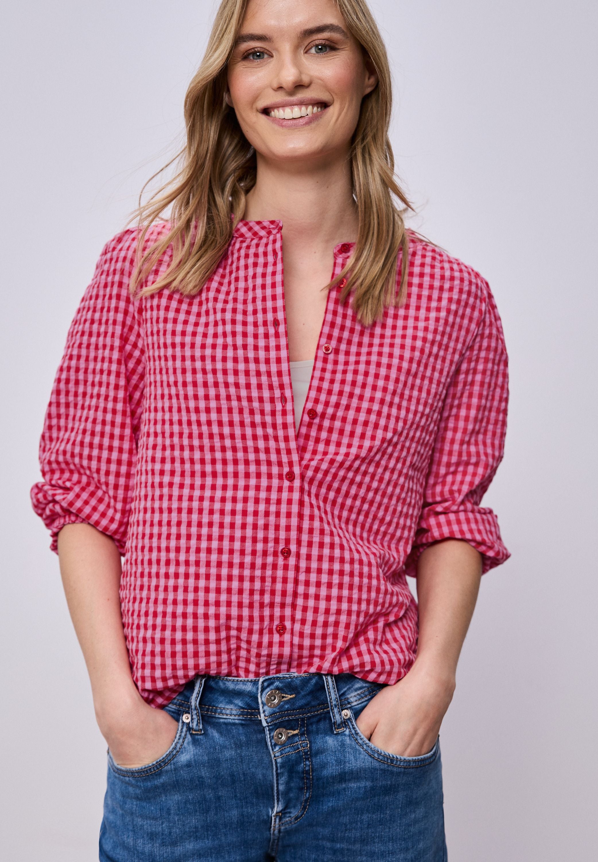 Bluse VICHY aus Baumwolle