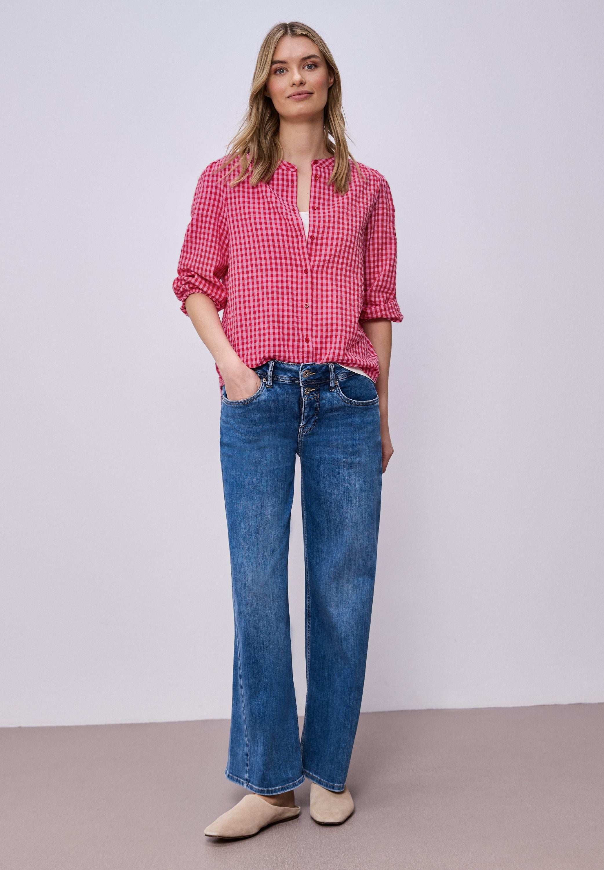 Bluse VICHY aus Baumwolle