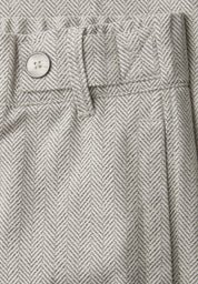 High Waist Wide Leg Hose mit Knopfdetail