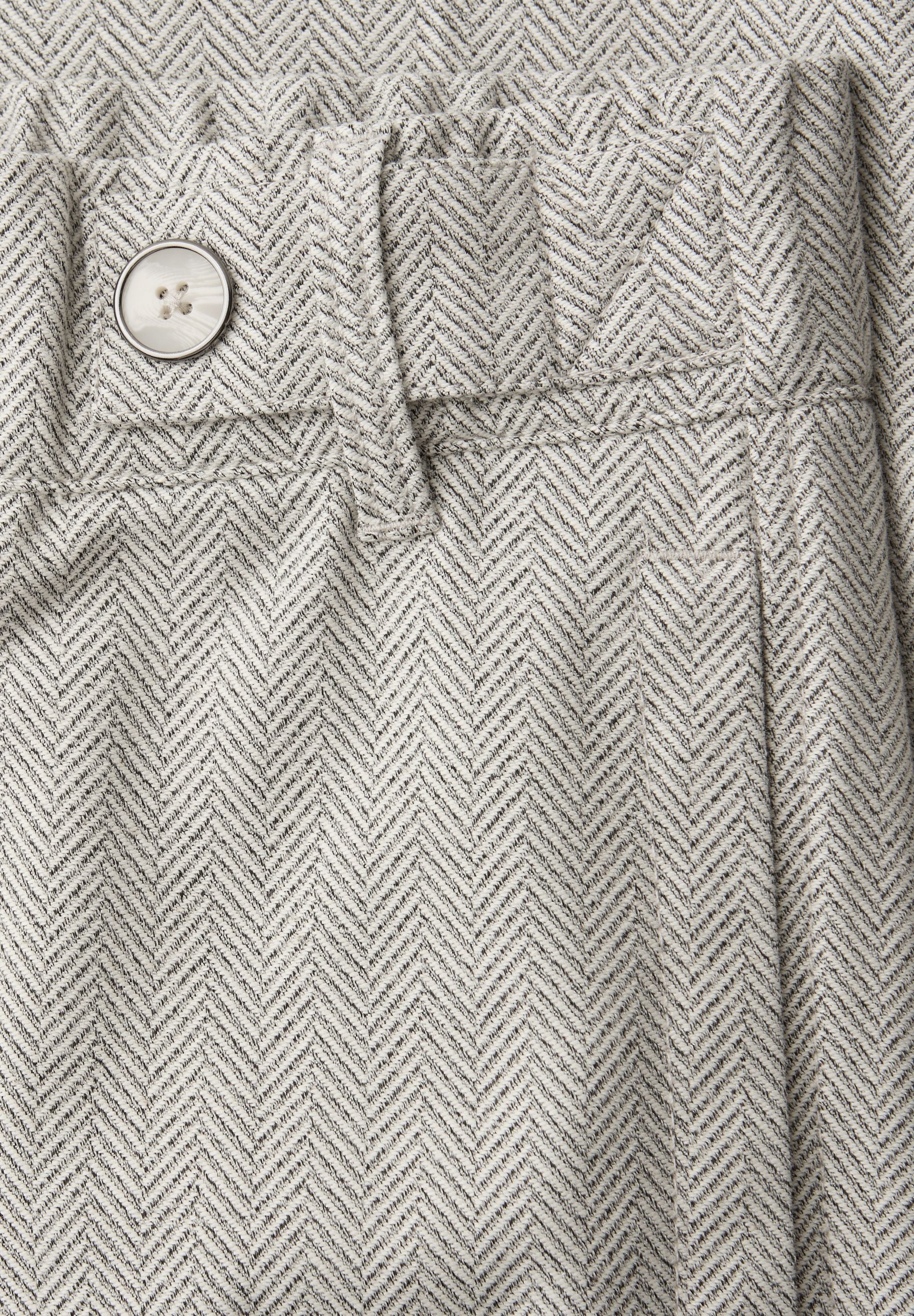 High Waist Wide Leg Hose mit Knopfdetail