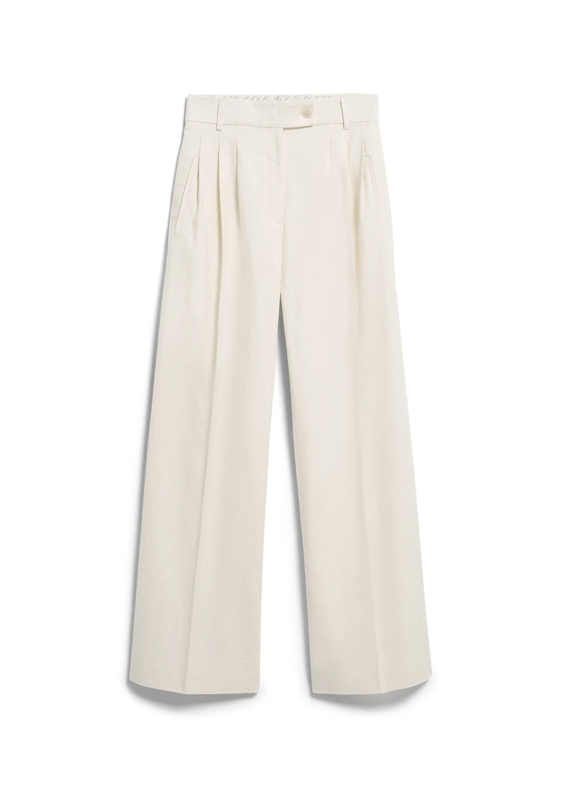 Hose aus Leinenmix Wide Leg