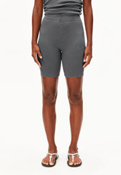 Shorts aus Rippstrick