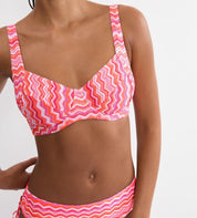 Bikini-Top gemustert mit Bügel