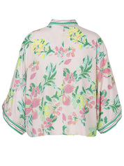 Bluse aus Viskosemix mit Hemdkragen